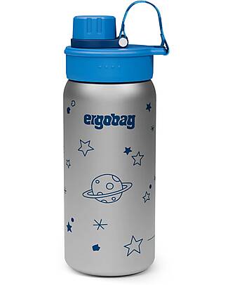ergobag Bottle with easy-to-drink opening - 500 ml - Stars - BPA free Thermos Bottles