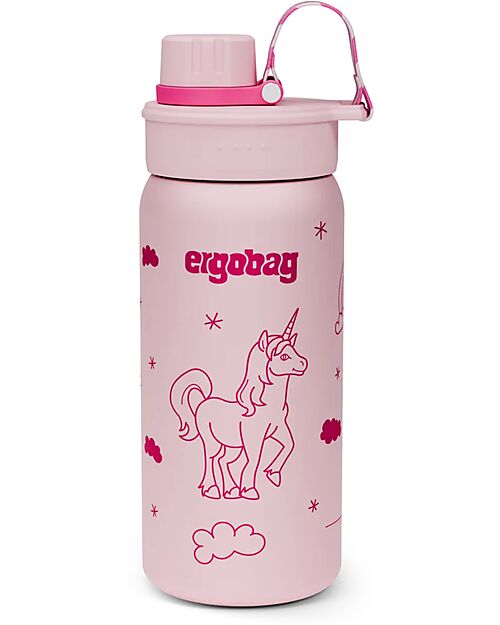ergobag Bottle with easy-to-drink opening - 500 ml - Unicorn - BPA free Thermos Bottles