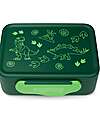 ergobag Dinosaur Snack Box - Green - 17x7x14 cm Snack Boxes