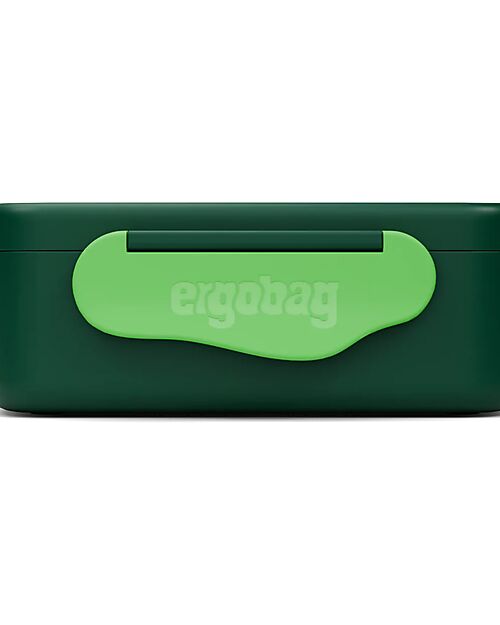 ergobag Dinosaur Snack Box - Green - 17x7x14 cm Snack Boxes