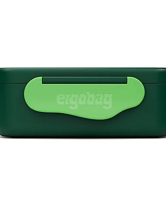 ergobag Dinosaur Snack Box - Green - 17x7x14 cm Snack Boxes