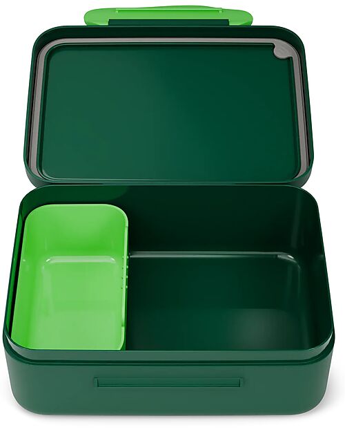 ergobag Dinosaur Snack Box - Green - 17x7x14 cm Snack Boxes