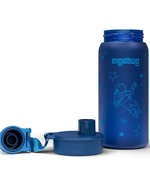 ergobag Drinking Bottle - 500 ml - Astronaut - The Sustainable Accessory to Quench your Thirst! Non-Thermal Water Bottles
