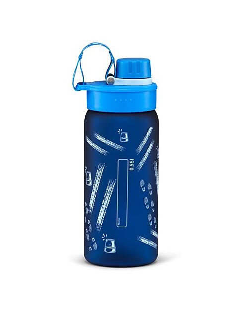 ergobag Drinking Bottle - 500 ml - Bluelight - The Sustainable Accessory to Quench your Thirst! Non-Thermal Water Bottles