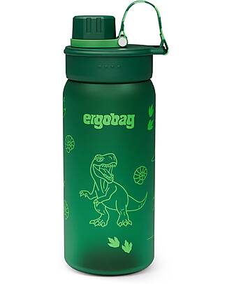 ergobag Drinking Bottle - 500 ml - Dinosaur - The Sustainable Accessory to Quench your Thirst! Non-Thermal Water Bottles