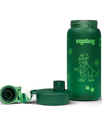 ergobag Drinking Bottle - 500 ml - Dinosaur - The Sustainable Accessory to Quench your Thirst! Non-Thermal Water Bottles
