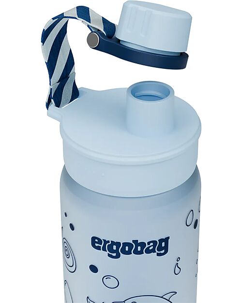 ergobag Drinking Bottle - 500 ml - Dolphin - The Sustainable Accessory to Quench your Thirst! Non-Thermal Water Bottles