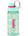ergobag Drinking Bottle - 500 ml - Flowers - The Sustainable Accessory to Quench your Thirst! Non-Thermal Water Bottles