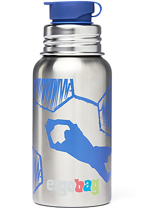 Ergobag Drinking Bottle -500 ml -Goalkeeper- The Sustainable Accessory to Quench your Thirst! BPA-Free Bottles