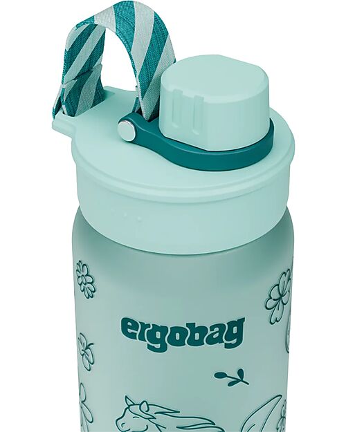 ergobag Drinking Bottle - 500 ml - Horse - The Sustainable Accessory to Quench your Thirst! Non-Thermal Water Bottles