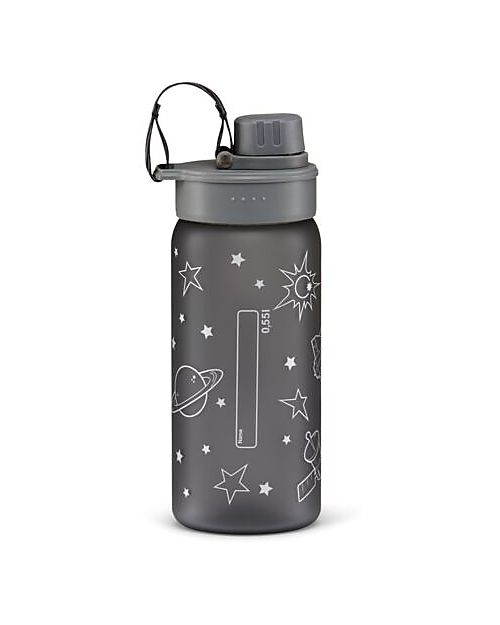 ergobag Drinking Bottle - 500 ml - Space - The Sustainable Accessory to Quench your Thirst! Non-Thermal Water Bottles