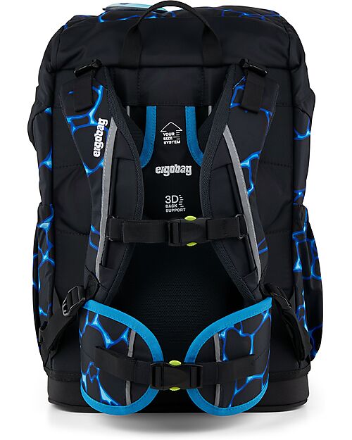 ergobag Ergonomic Backpack Flex - Bearassic Garden - Suitable for Elementary School Backpack