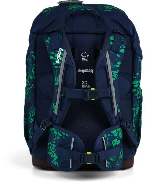 ergobag Ergonomic Backpack Flex - FireBear Dragon - Suitable for Elementary School Backpack