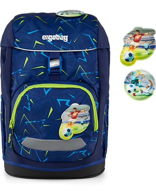 ergobag Ergonomic Backpack Flex - Front Runbear - Suitable for Elementary School Backpack