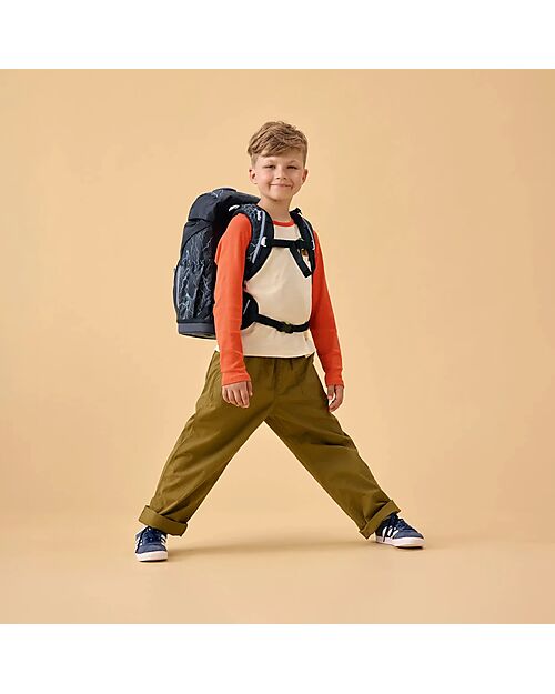 ergobag Ergonomic Backpack Flex - Super ReflectBear - Suitable for Elementary School Backpack