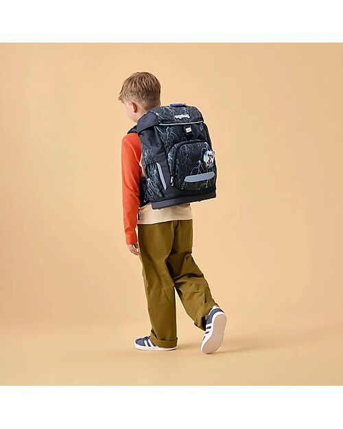 ergobag Ergonomic Backpack Flex - Super ReflectBear - Suitable for Elementary School Backpack