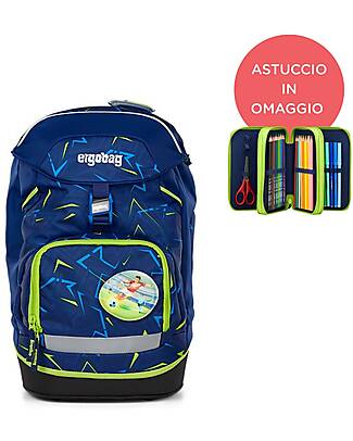 ergobag Ergonomic Backpack for Elementary School Prime Front RunBear - Free Pencil Case! Backpack