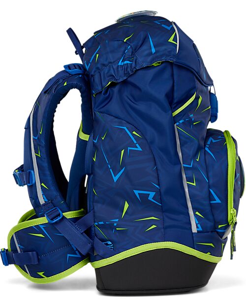 ergobag Ergonomic Backpack Prime - Blu - Lightning Bolts - Suitable for Elementary School Backpack