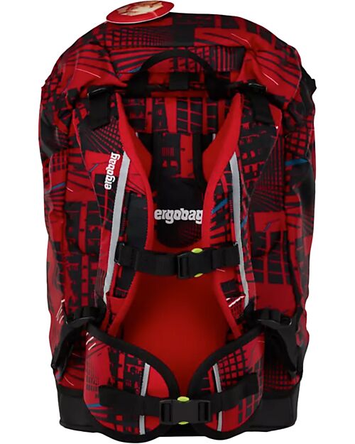 ergobag Ergonomic Backpack Prime - FireBear - Suitable for Elementary School Backpack