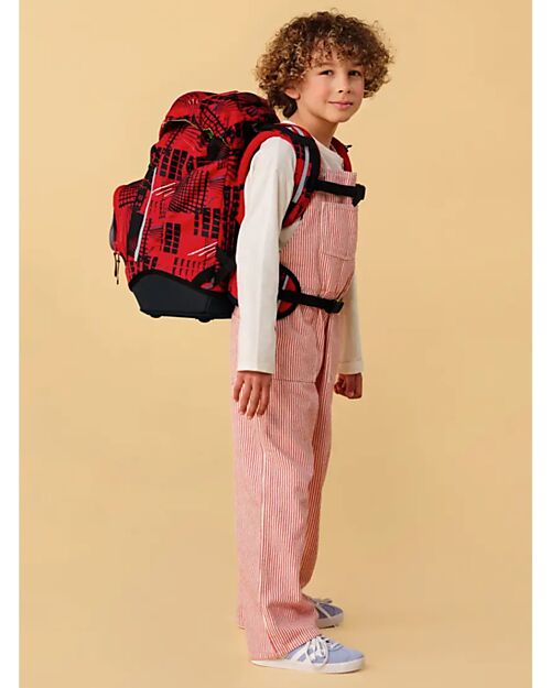 ergobag Ergonomic Backpack Prime - FireBear - Suitable for Elementary School Backpack
