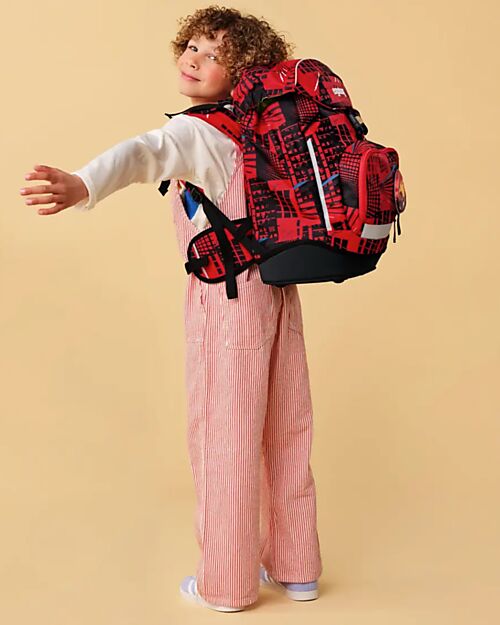 ergobag Ergonomic Backpack Prime - FireBear - Suitable for Elementary School Backpack