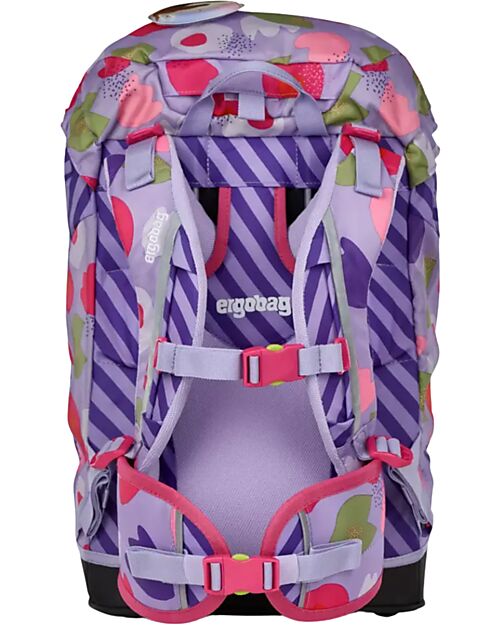 ergobag Ergonomic Backpack Prime - Flower PowBear - Suitable for Elementary School Backpack