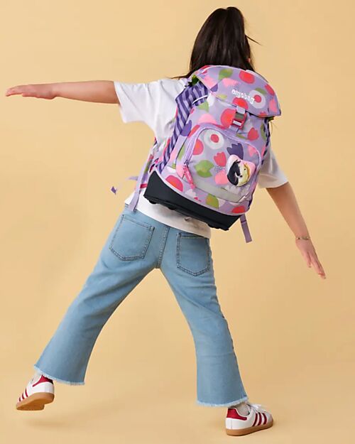 ergobag Ergonomic Backpack Prime - Flower PowBear - Suitable for Elementary School Backpack