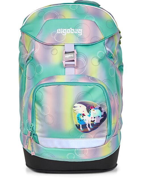 ergobag Ergonomic Backpack Prime - Magic BubbleBear - Suitable for Elementary School Backpack