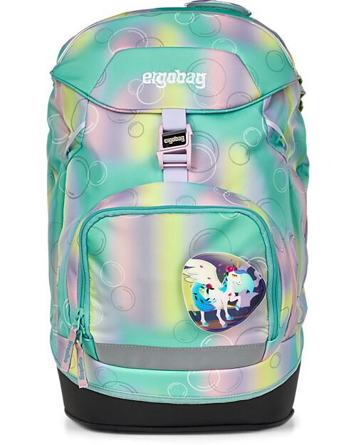 ergobag Ergonomic Backpack Prime - Magic BubbleBear - Suitable for Elementary School Backpack