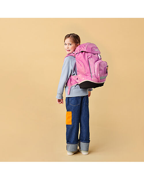ergobag Ergonomic Backpack Prime - Pink - Stars - Suitable for Elementary School Backpack