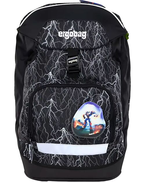 ergobag Ergonomic Backpack Prime - Super ReflectBear - Suitable for Elementary School Backpack