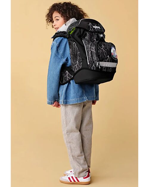 ergobag Ergonomic Backpack Prime - Super ReflectBear - Suitable for Elementary School Backpack