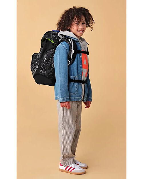 ergobag Ergonomic Backpack Prime - Super ReflectBear - Suitable for Elementary School Backpack