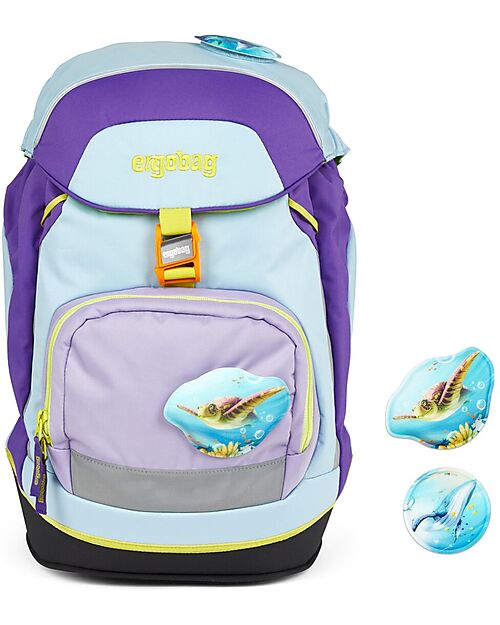 ergobag Ergonomic Prime Backpack for School - Bubble BlueBear Backpack