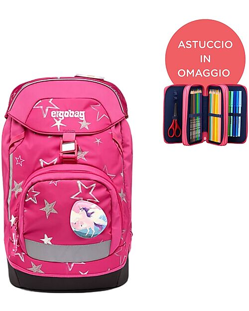 ergobag Ergonomic Prime Backpack For School StarlightBear - Maxi Pencil Case for Free! Backpack