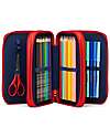 ergobag Filled Maxi Pencil Case - 3 Zip and Coin Pocket - AlarmBarreitschaft Pencil Cases