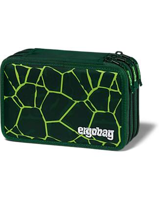 ergobag Filled Maxi Pencil Case - 3 Zip and Coin Pocket - BearRex Pencil Cases