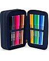 ergobag Filled Maxi Pencil Case - 3 Zip and Coin Pocket - Dragon RideBear Pencil Cases