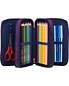 ergobag Filled Maxi Pencil Case - 3 Zip and Coin Pocket - JungleBear Pencil Cases