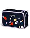 ergobag Filled Maxi Pencil Case - 3 Zip and Coin Pocket - Mosaic Stone Bear Pencil Cases