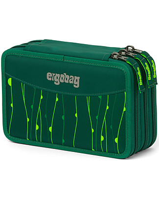 ergobag Filled Maxi Pencil Case - 3 Zip and Coin Pocket - RambazamBear Pencil Cases