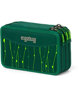 ergobag Filled Maxi Pencil Case - 3 Zip and Coin Pocket - RambazamBear Pencil Cases