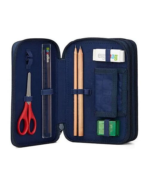ergobag Filled Maxi Pencil Case - 3 Zip and Coin Pocket - RaumfahrBar Pencil Cases