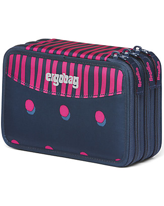 ergobag Filled Maxi Pencil Case - 3 Zip and Coin Pocket - Shoobi DooBear Pencil Cases