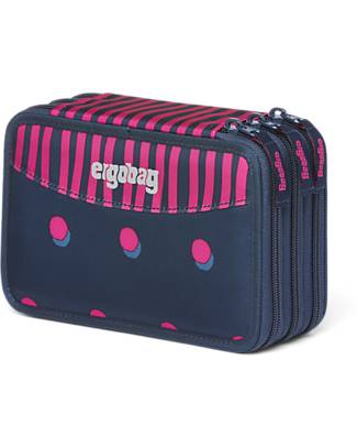 Portable Pencil Bag CICIMELON Large Capacity Pencil Case Durable Pen Pouch with Zippers School Supplies for Students Boys Navy Blue 
