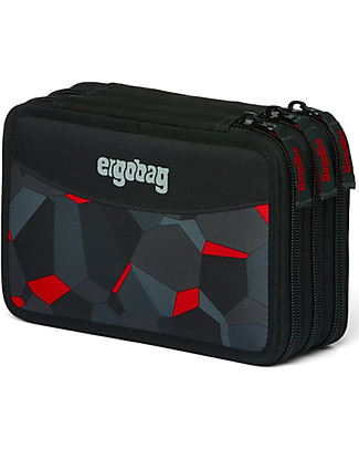 ergobag Filled Maxi Pencil Case - 3 Zip and Coin Pocket - TaekBeardo Pencil Cases