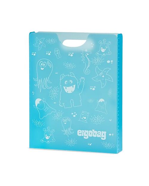 ergobag Folderbox - Monster Petrol - 24x31x5 cm Backpack