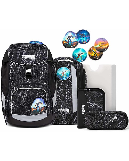ergobag Klettie Sets -Ninjas - To Collect and Share! Kindergarten Backpacks