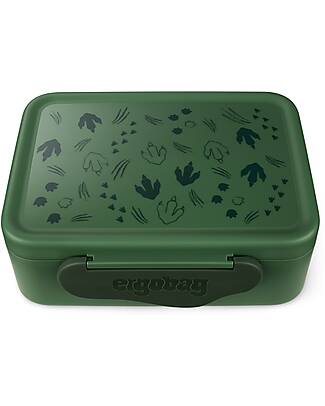 ergobag Lunch Box - Dino - Green - 12 x 6.5 x 17 cm Snack Boxes