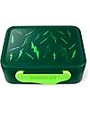 ergobag Lunch Box - Lightnings - Green - 12 x 6.5 x 17 cm Snack Boxes